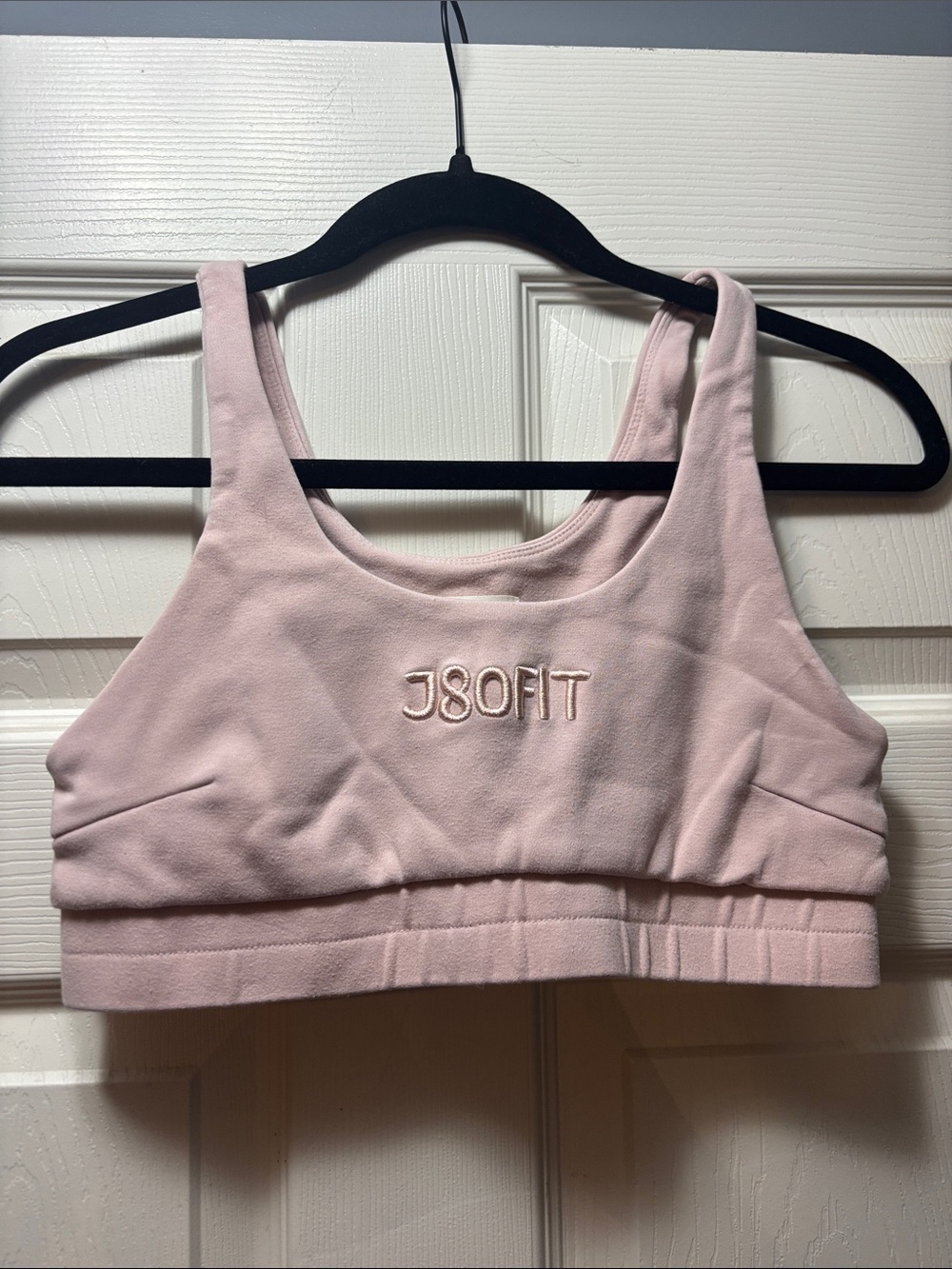 Women's Pale Pink Supportive Sports Bra